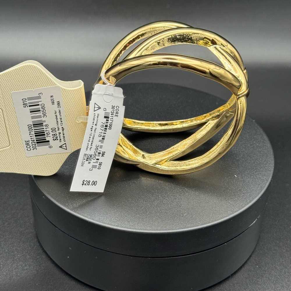 New Directions Gold Interwoven Bracelet